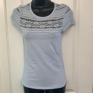 H&M Baby Blue Top Size Size XS